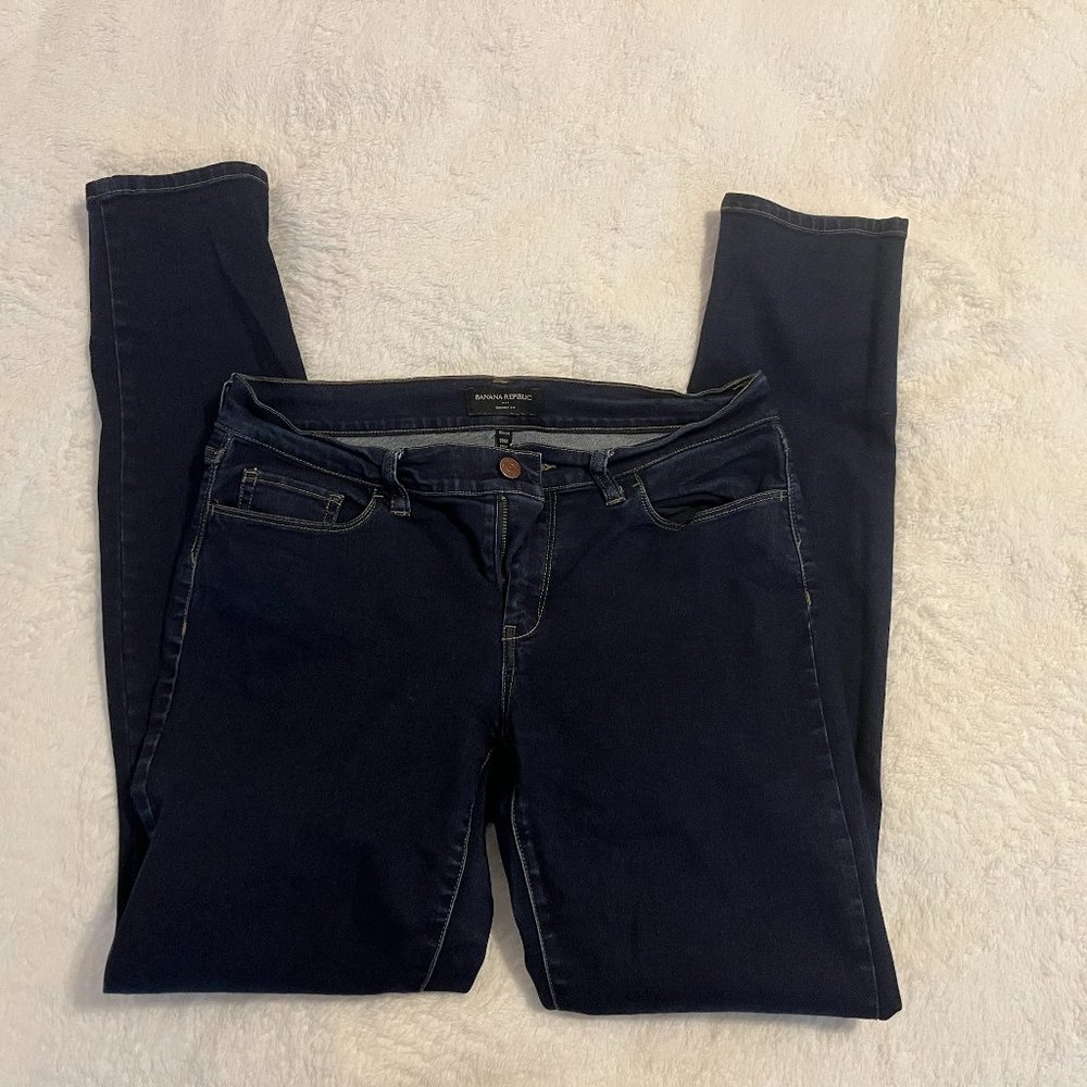 Dark Rinse Banana Republic Factory Skinny Jeans